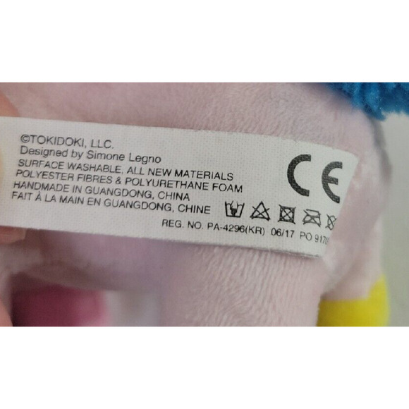 Aurora Tokidoki Neon Star Trixie Rainbow Unicorn Plush Stuffed Animal Toy 8" - Picture 7 of 10